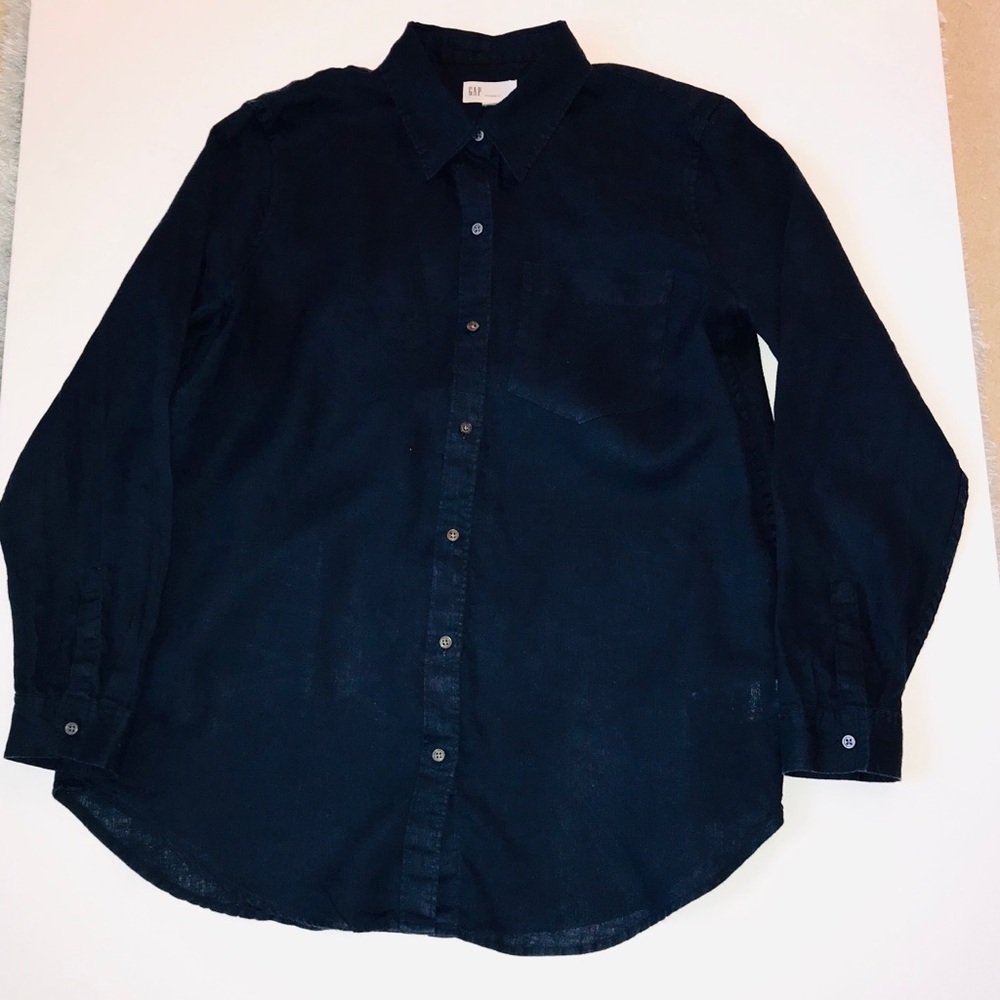 GAP Navy Linen Shirt